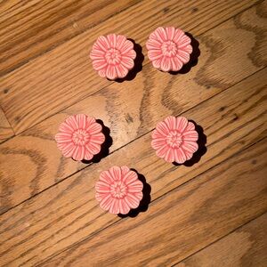 Pink Floral Drawer Knobs